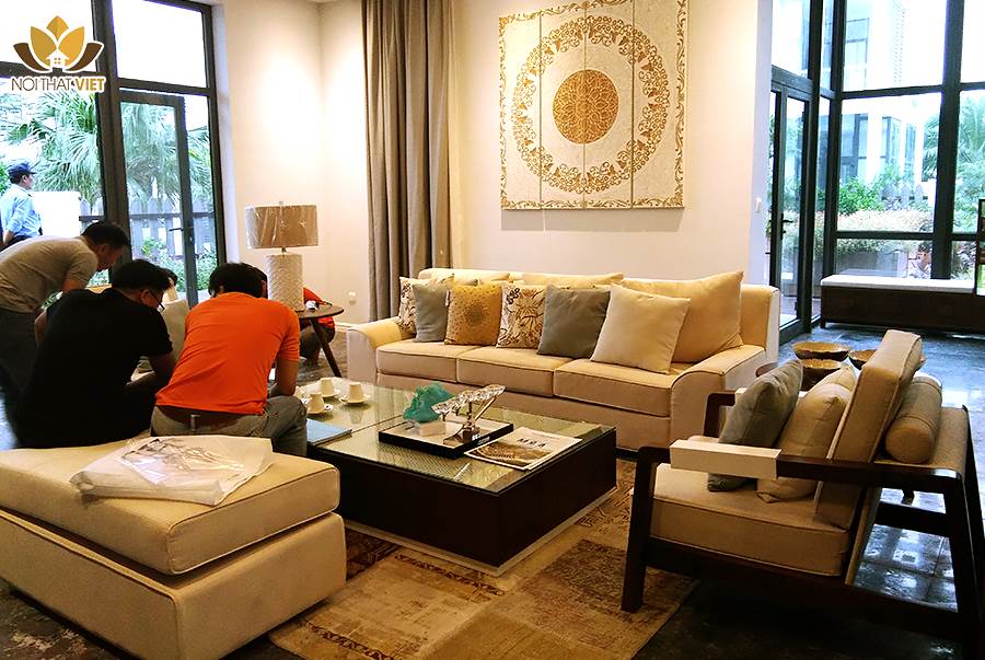 Nội thất phòng khách đẹp được sự bố trí và sắp xếp hợp lý tạo không gian hoàn hảo